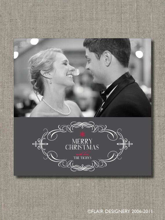 Holiday Flourish - Printable Personalized Wine or Champagne Bottle Labels by Flair Designery Il_570xn