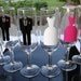 Bride and Bridesmaids Glasses/Bridal Party - 6 Vinyl Decals - GLASSES NOT INCLUDED - Wedding Gown - Bridesmaids - Maid of Honor
