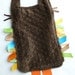 Urban Zoologie Owls Ribbon Tag Baby Blanket and Chocolate Brown Minky Blankie Lovey Lovie Baby Gift