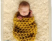 Chunky Newborn Cocoon in Citron Yellow