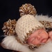 Mother Earth Newborn Pom Pom Beanie Hat