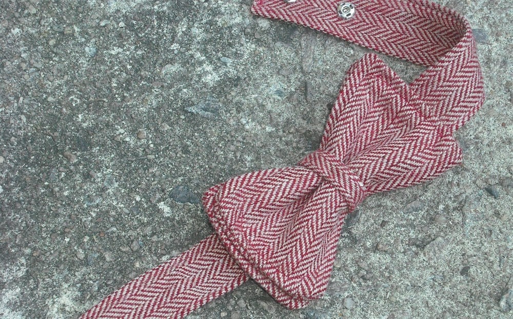 Boy's Herringbone Bow Tie