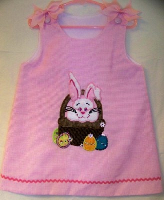Easter Appliqued Dress/jumper