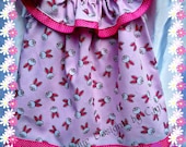 Girls Easter Bunny Ruffle Dress with Bow
