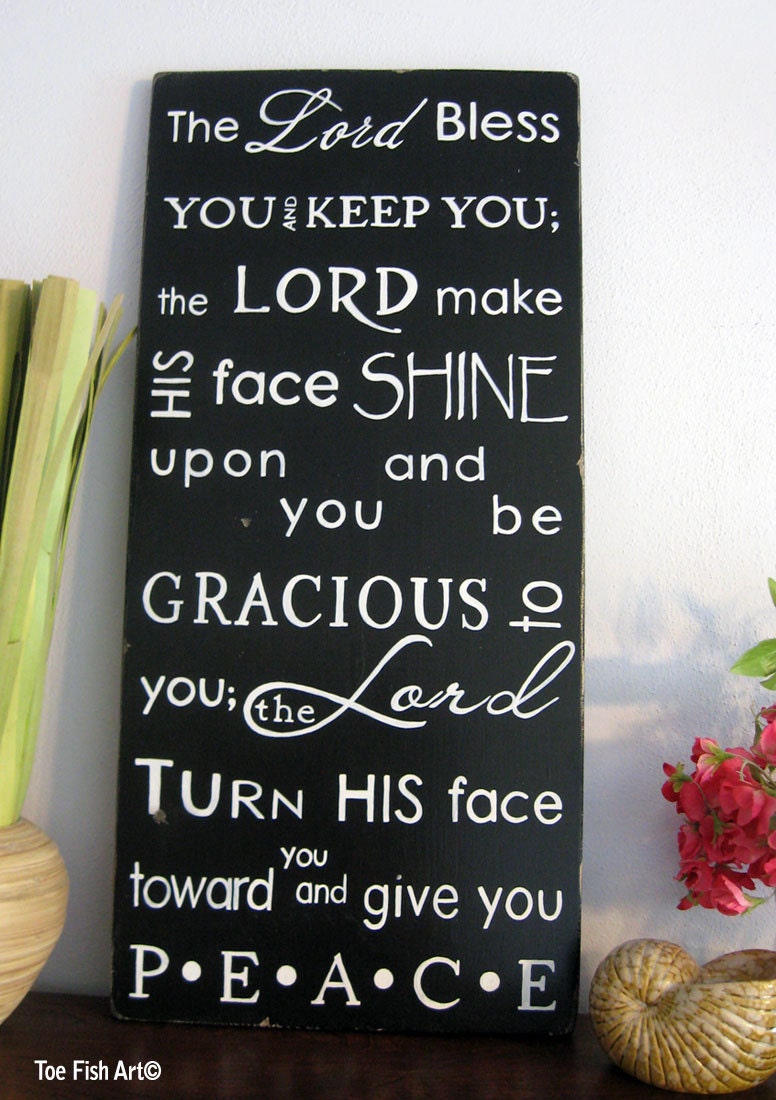 May the Lord Bless You and Keep You  Numbers 6:24-26  Scripture Verse  Typography Word Art