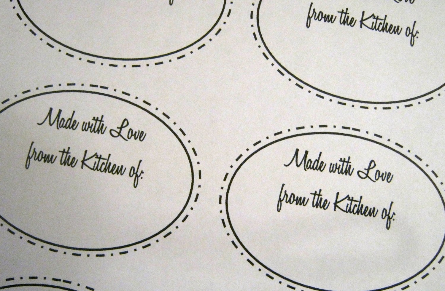 The Organized Kitchen Label Kit - 11 documents