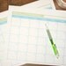 The Menu Planning Kit - Aqua and Lime - 7 documents - INSTANT DOWNLOAD