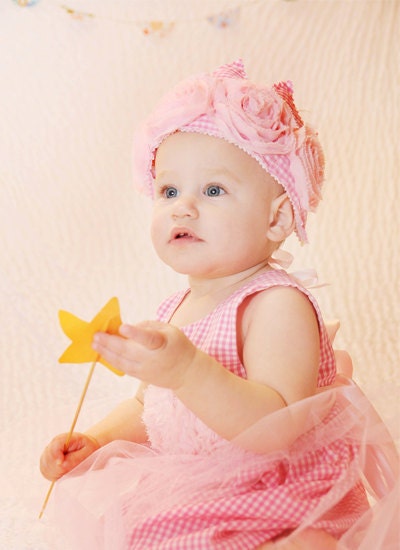 1st birthday  pink baby girl princess dress photo prop vintage style wedding, size from NB to 2T