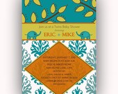 Indian Themed Baby Shower Invitation - Digital File
