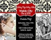 Graduation Party Invitation - Classic Damask - Digital File Il_170x135