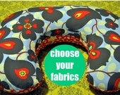 Two-Toned Custom Boppy Nursing Pillow Cover-Personalization Available-Choose Your Fabrics