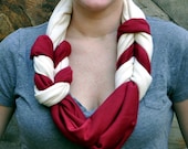 Double Braided Infinity Loop Scarf  - Two-Toned: You Pick the Colors