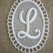 Vintage Embroidered Letter L