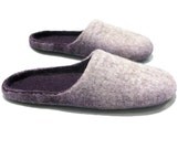 Two colours felted slippers