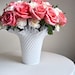 Large Fenton Hobnail Milk Glass Vase
