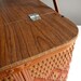 Vintage Woven Picnic Basket for Summer Lunches in Brown