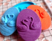 Oval Swan Cameo (24mm) Silicone Flexible Mold / Push Mould for Miniature Food, Sweets, Cupcake, Crafts, Jewelry, Charms Making (Resin Clay, Paper Clay, Polymer Clay, Fimo, Premo, Casting Resins, Wax, Plaster, Cement, Soap, Gum Paste, Candy, Fondant, etc)