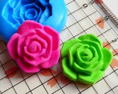 Rose Mold Flower Gumpaste Mold 20mm Silicone Flexible Mold Jewelry Mold Polymer Clay Mold Fimo Cake Decoration Fondant Mold Cupcake Topper