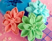 Open Flower Mold 24mm Silicone Flexible Mold Fondant Mold Gumpaste Cupcake Topper Cake Deco Polymer Clay Jewelry Mold Cabochon Resin Mold