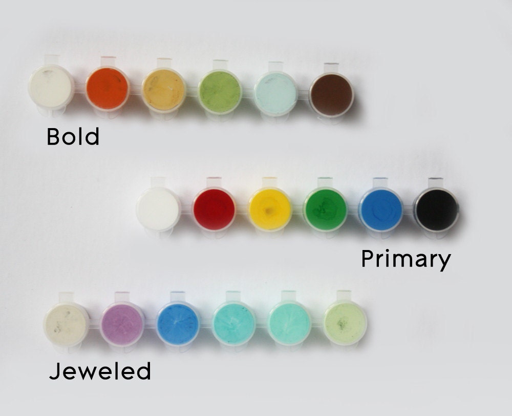 Color Palette Paint Set- Great for unpainted wood, craft projects.