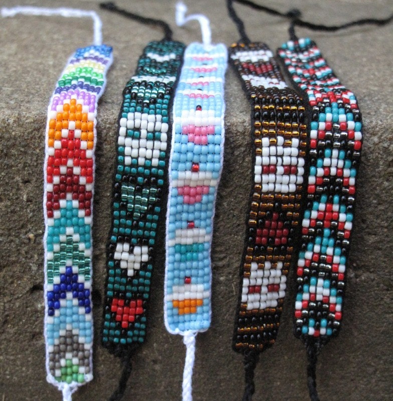 Tainted Love Skully Beaded Friendship Bracelet