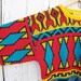 80s Bright Southwest Geometric Pattern Sweater - MEDIUM