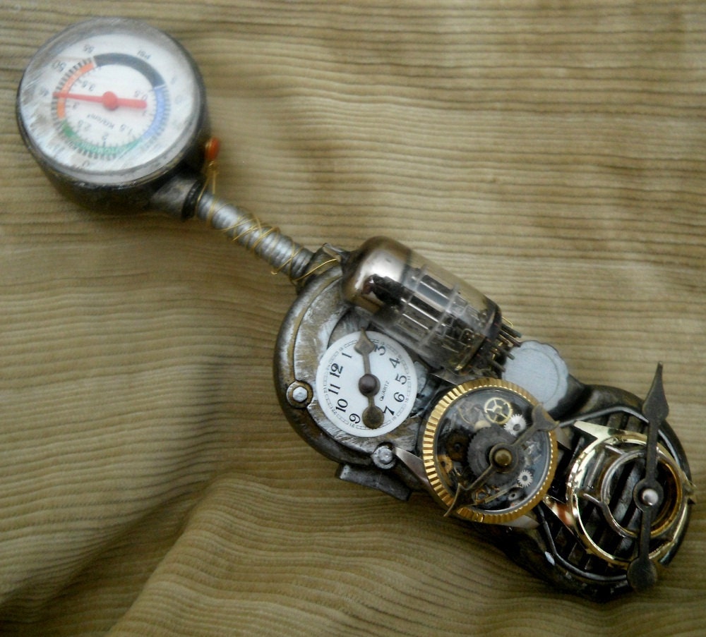 Belt Mounted EMF Detector, steampunk device SOUND EFFECTS