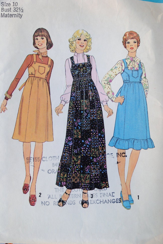 vintage Simplicity maternity pattern