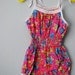 vintage toddler girl sun romper size 3T. 4T