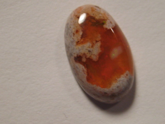 Mexican Boulder Opal  cab ..................     18  x  11   x  5  mm   .................          790