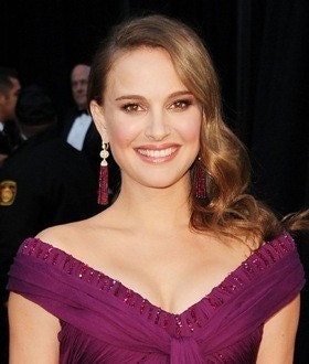 Ruby Red Garnet Natalie Portman Oscar Inspired tassel earrings