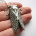 cicada necklace - silver