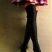 CRUELLY SEXY LACE SOCKS - Black Knee Hi - Thigh Highs
