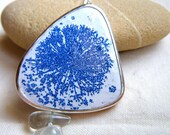 Allium Necklace with fine silver and enamel by Cari-Jane Hakes, hybridhandmade