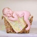 Little Knit Posing Blanket in Funfetti, Beautiful Photography Prop for Baby