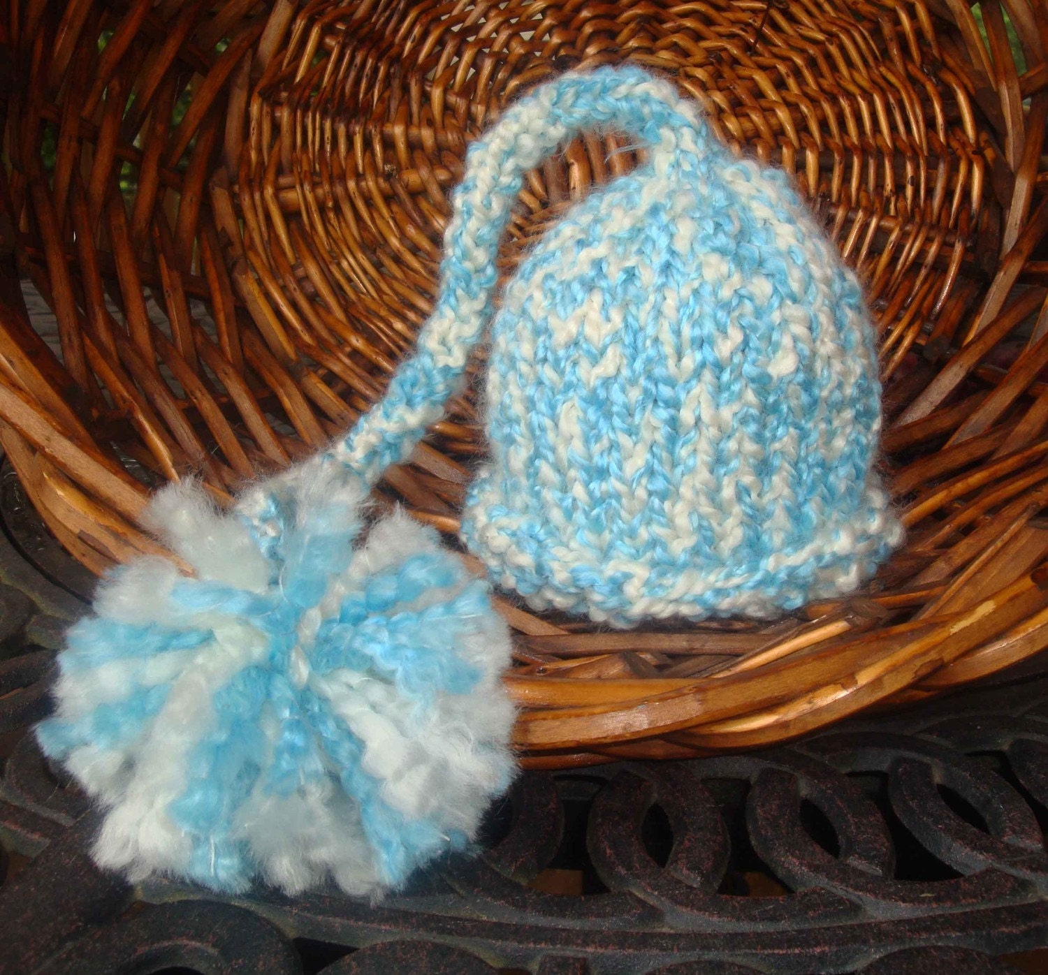 Little Elf Knit Baby Hat, Beautiful Photography Prop, Choose Your Color