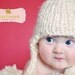 Little Knit Ear Flap Hat with Tassle for Baby, Adorable Photography Prop, Choose Your Color