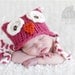 Little Knit Owl Hat for Baby, Many Color Choices Available