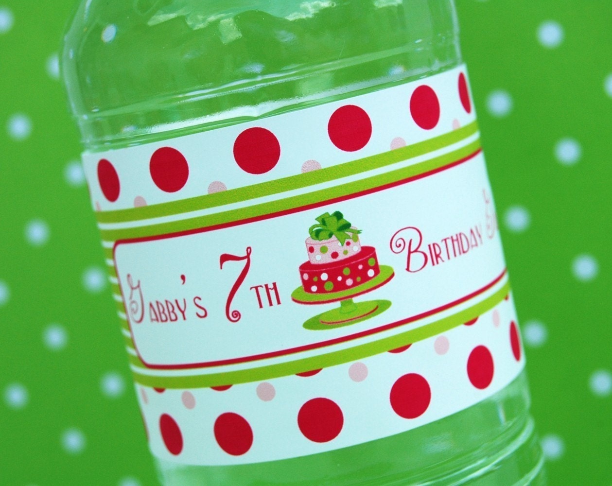 So Sweet Cake Water Bottle Labels Il_570xn