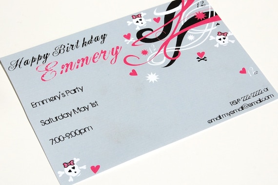 Punk Princess Printable Invitation Il_570xn