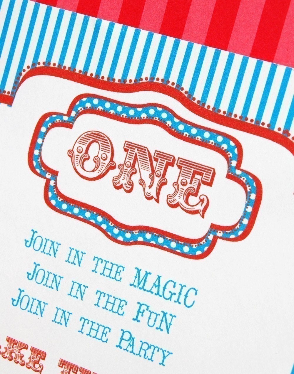 Vintage Carnival Printable Editable Invitation