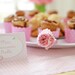 Pink Flower Party Editable Tent Cards