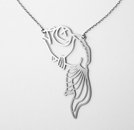 Stainless Pet Goldfish Necklace