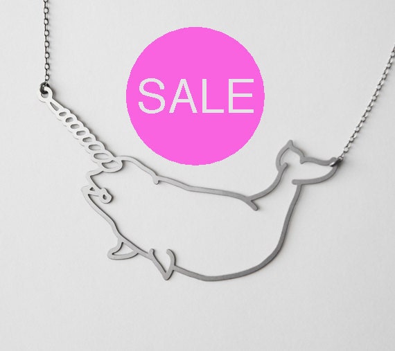 Stainless Narwhal Necklace