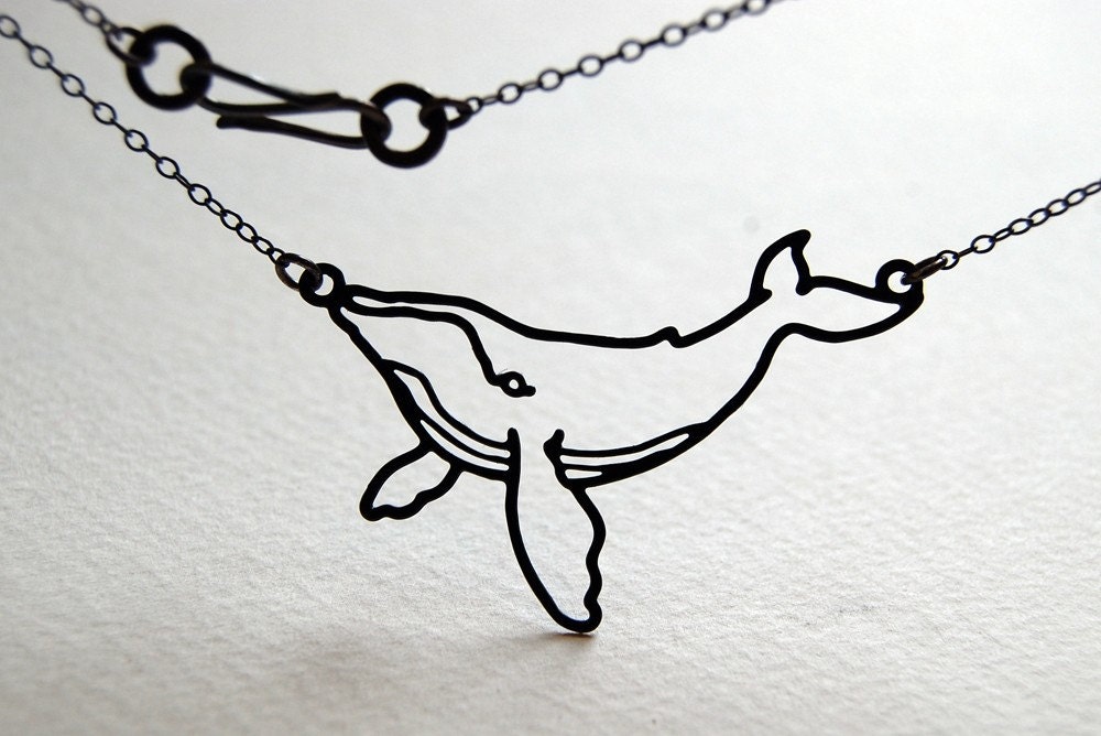 Tiny Humpback Whale Necklace