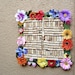 Wine cork bulletin board - Spring flower border - by Lolailo