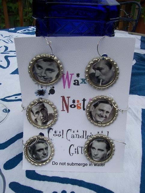 vintage Hollywood Hotties Wine Charms