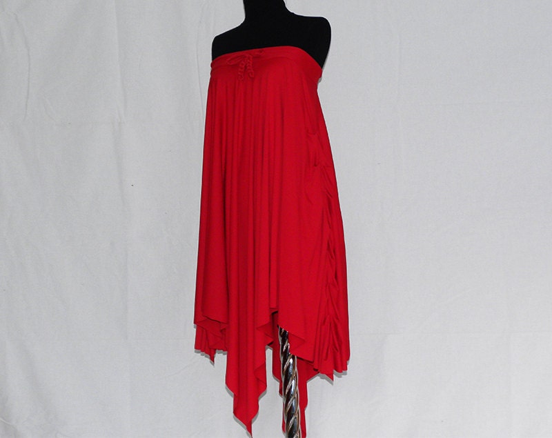 Party Dress sexy red dress tunic skirt three in one