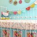 Custom Crib Bedding - Bumperless Crib bedding- Square Dance Dream