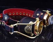 Steampunk Goggles Victorian Theatrical Goth Industrial Brass Goggles LARP BLK  - Exclusively from Steampunkdesign